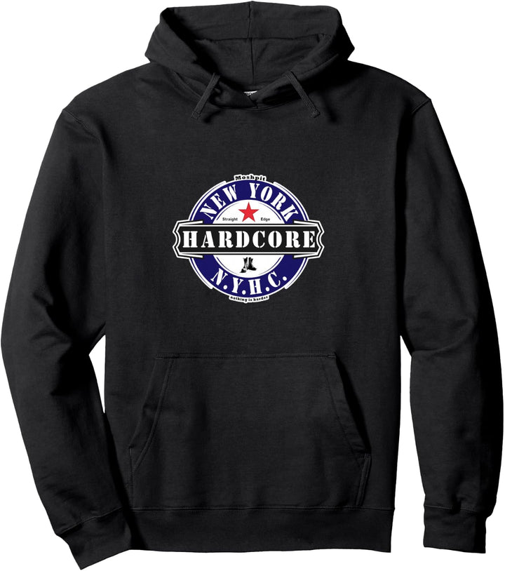 New York HARDCORE NYHC USA Gerader Rand x veganes Moshpit Pullover Hoodie