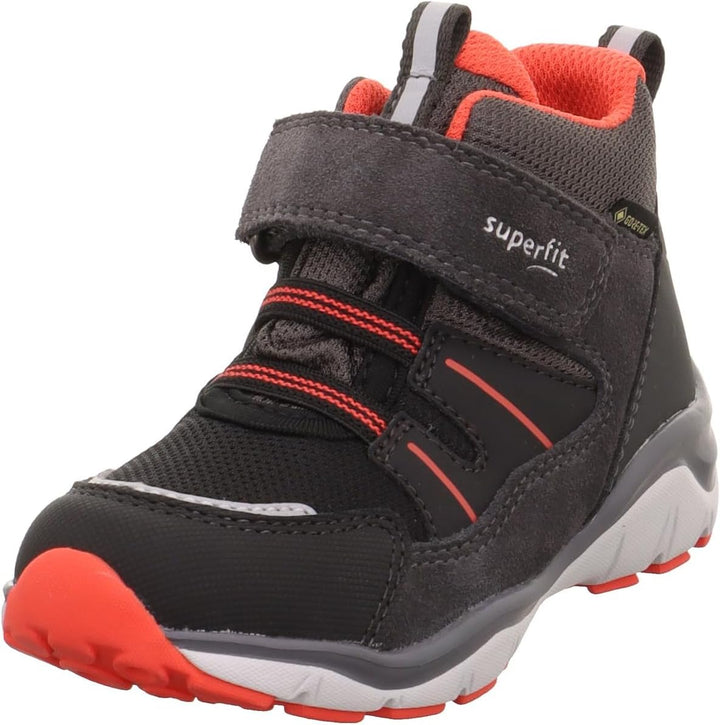 Superfit Jungen SPORT5 leicht gefütterte Gore-Tex Sneaker 24 EU Schmal Grau Rot 2000, 24 EU Schmal G