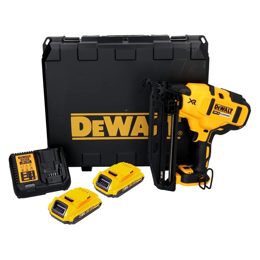 Dewalt 18V Akku-Stiftnagler/Nagler DCN660D2 (48 J Einschlagenergie, Nagellänge 32-63 mm, Magazinkapa