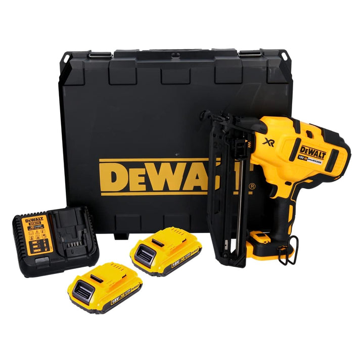 Dewalt 18V Akku-Stiftnagler/Nagler DCN660D2 (48 J Einschlagenergie, Nagellänge 32-63 mm, Magazinkapa