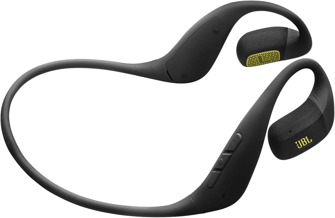 JBL Endurance Pace Open-Ear-Sport-Kopfhörer mit Bluetooth, Schwarz/Limette | 10 Stunden Akkulaufzeit