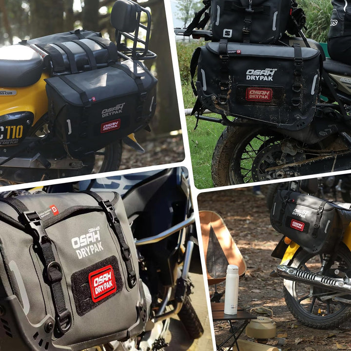 Motorrad Satteltaschen wasserdicht dauerhaft trockenes Reisegepäck, Anti-Vibration Panniers 40L gros