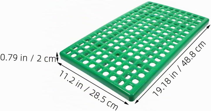2 STÜCK Kaninchenkäfig Bodenplatten aus Abs Kunststoff mit Runden Lüftungslöchern Langlebige Stabile