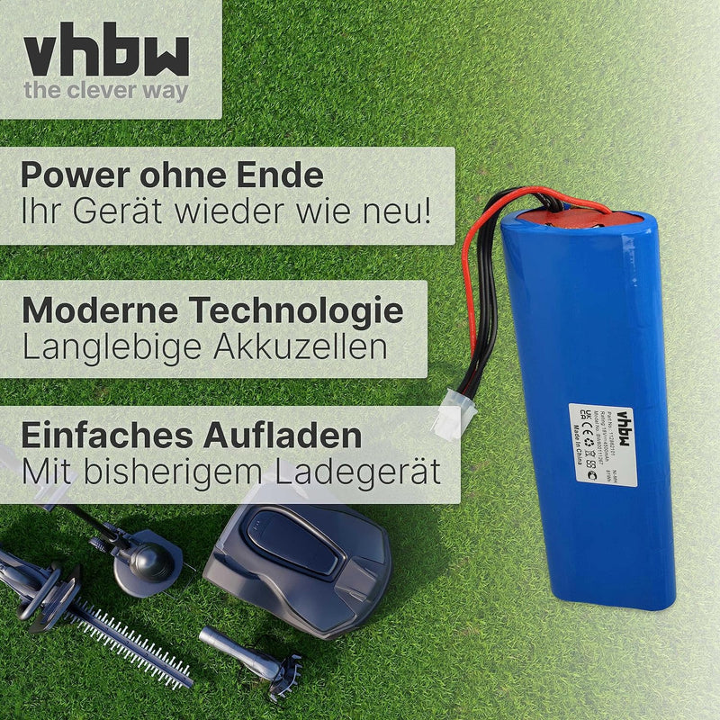 vhbw Akku kompatibel mit Husqvarna Automower 210AC, 210C, 220AC, 230ACX, 260ACX, G2 (2004-2006), SH,