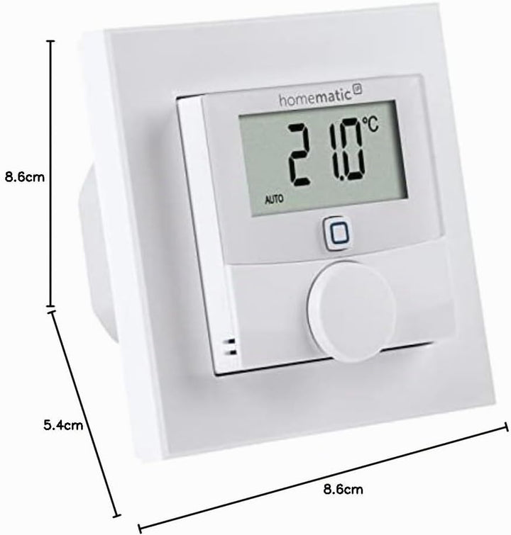 Homematic IP Smart Home Wandthermostat mit Schaltausgang HmIP-BWTH – für Markenschalter, 230 V für 2