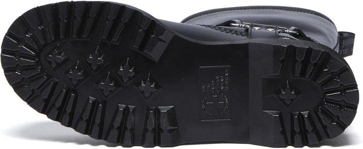 Dr. Martens Unisex-Erwachsene Anistone Hi Motorradstiefel 39 EU Schwarz, 39 EU Schwarz