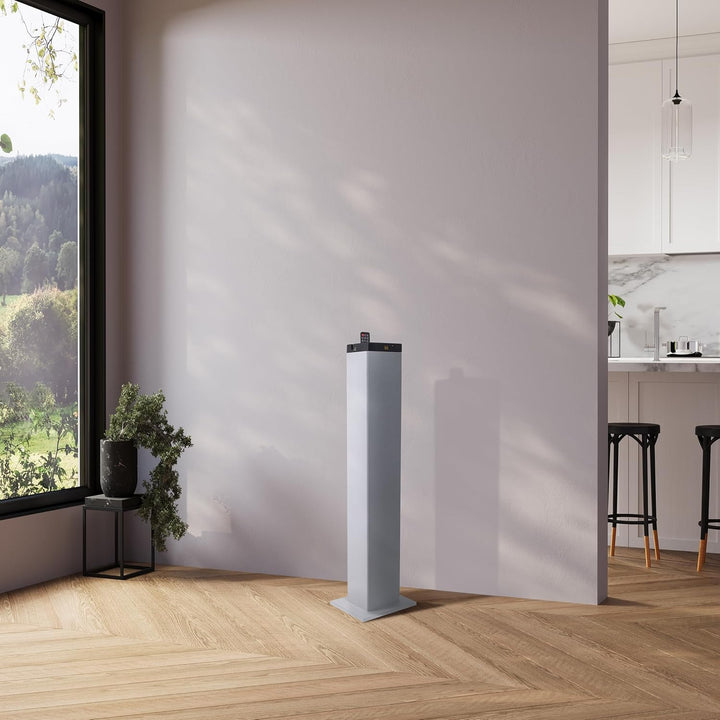GOgroove Bluetooth Turm Lautsprecher mit integriertem Subwoofer - Standlautsprecher mit Bass und Dua