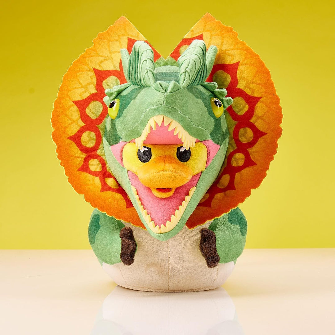 TUBBZ Dilophosaurus Sammler-Gummiente Plüsch - Offizielles Jurassic Park-Merchandise - Retro Filme W