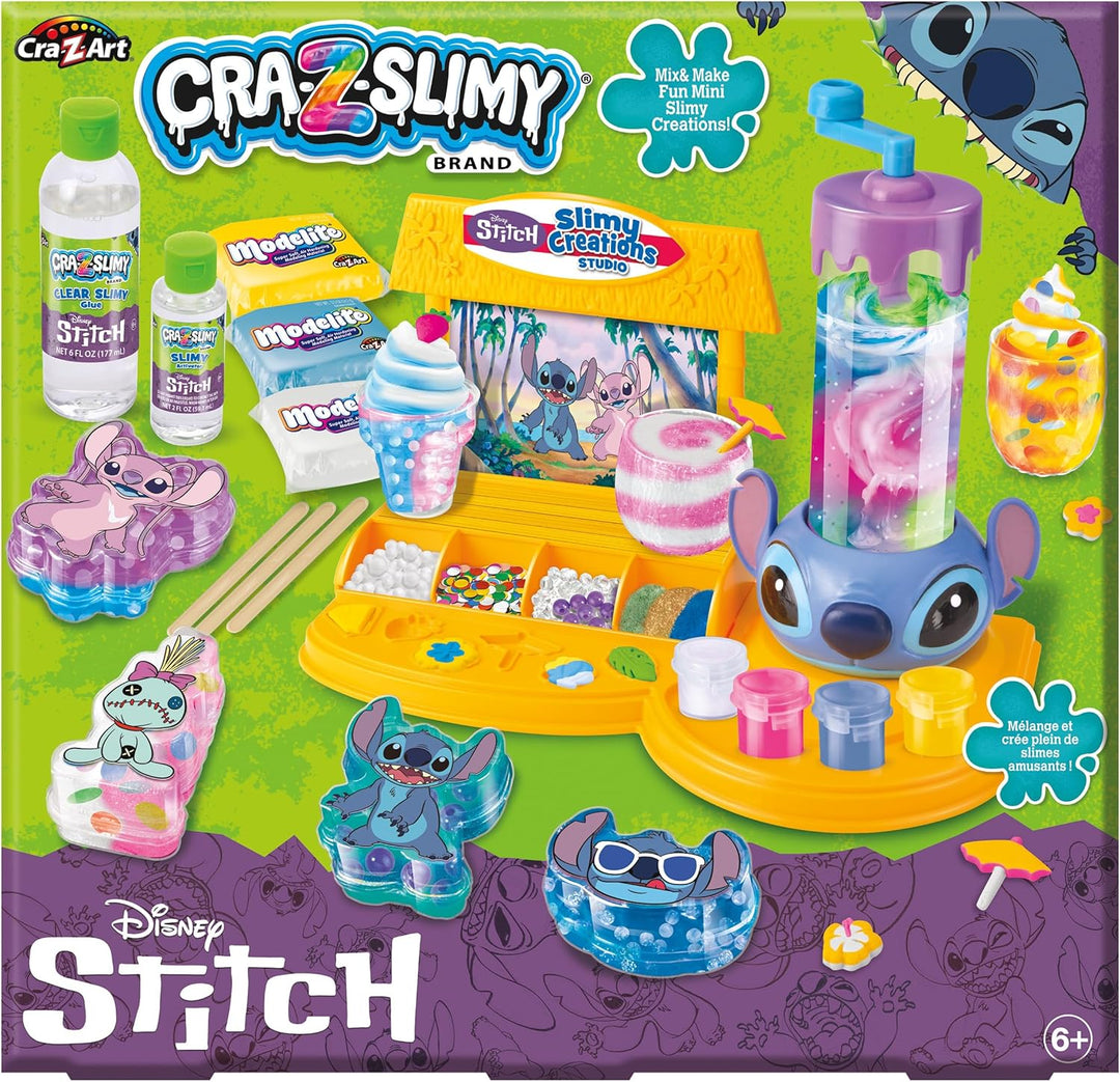 Lexibook, Disney Stitch, Slime Studio Kreation, Weiss Rosa Blau Gelb, CRSLIM51D