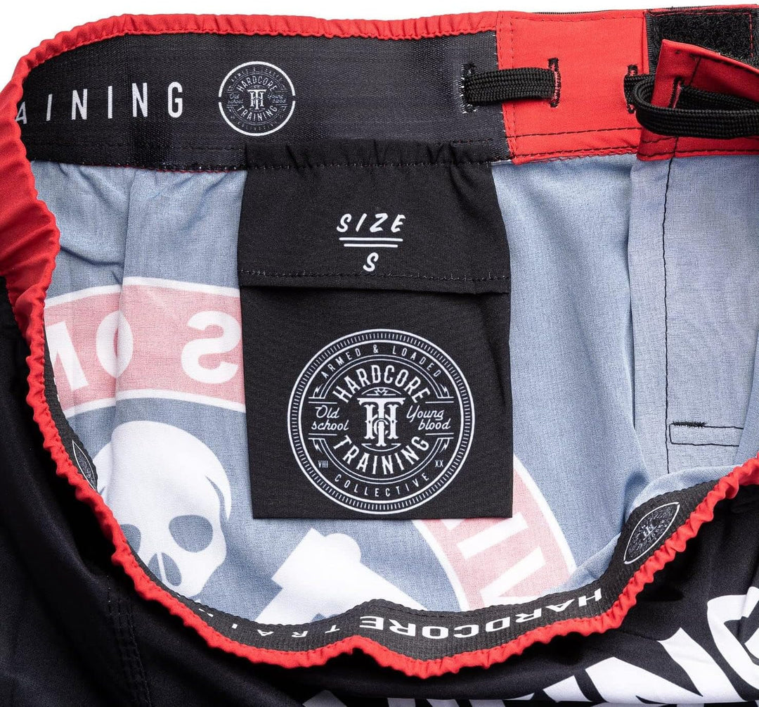Hardcore Training Fight Shorts Kurze Hose Herren MMA BJJ Grappling Fitness Boxen Muay Thai No Gi XS