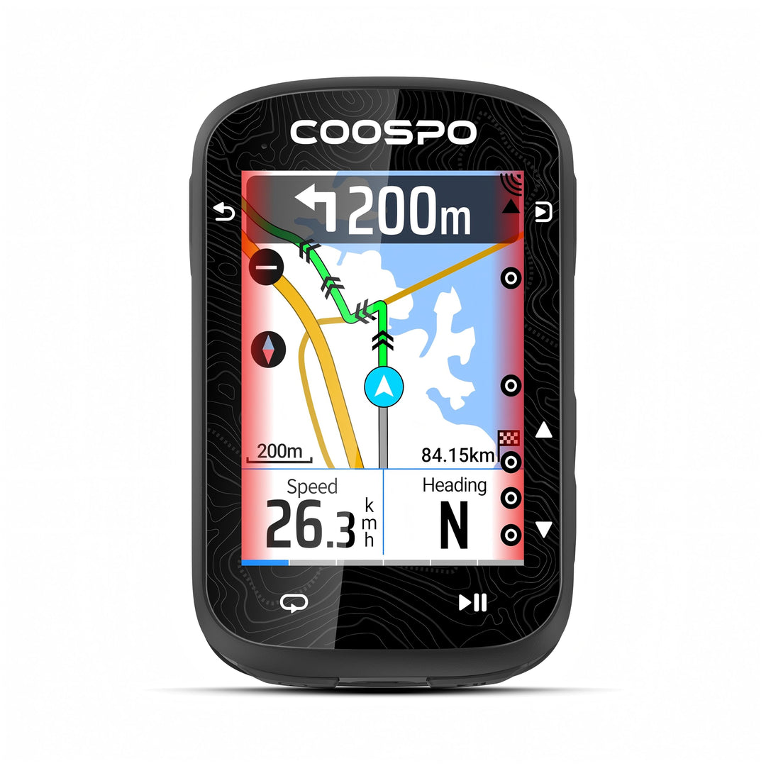 COOSPO Farbtouchscreen GPS Fahrradcomputer CS600, Wireless IPX7 Wasserfestes Fahrrad-GPS-Tachometer