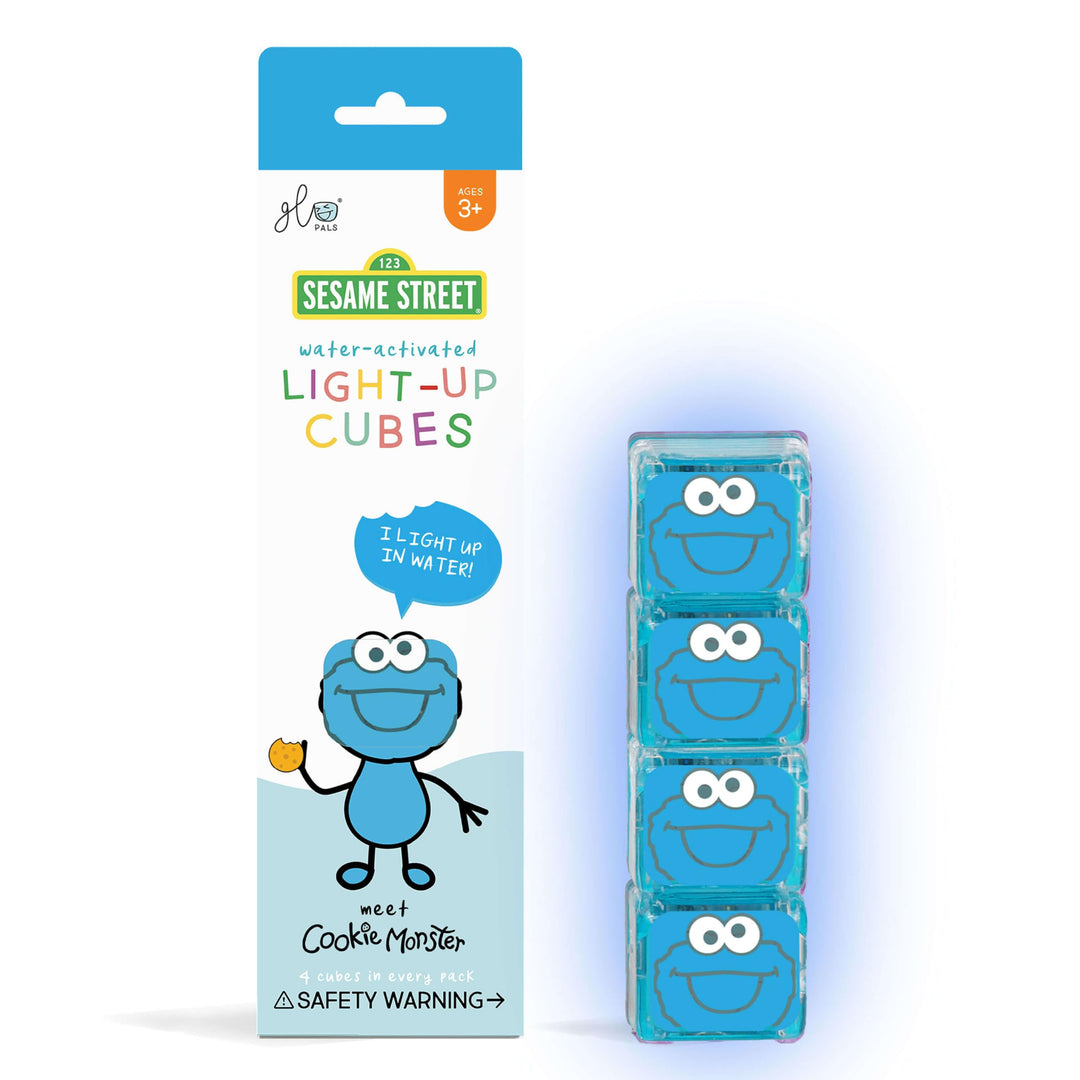 Glo Pals Cookie Monster Cubes Cookie Monster blau, Cookie Monster blau