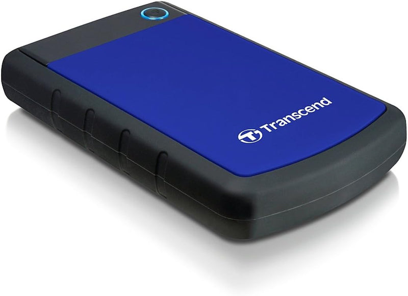 Transcend 2TB tragbare, robuste und stabile USB3.1 externe Festplatte (HDD) mit Backup-Funktion (Dat