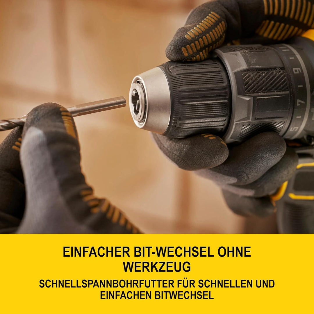 STANLEY V20 Akku-Schlagbohrschrauber, bürstenlos, 2-Gang, inklusive 2x 2,0 Ah Li-Ion-Akku, 1,25 A La