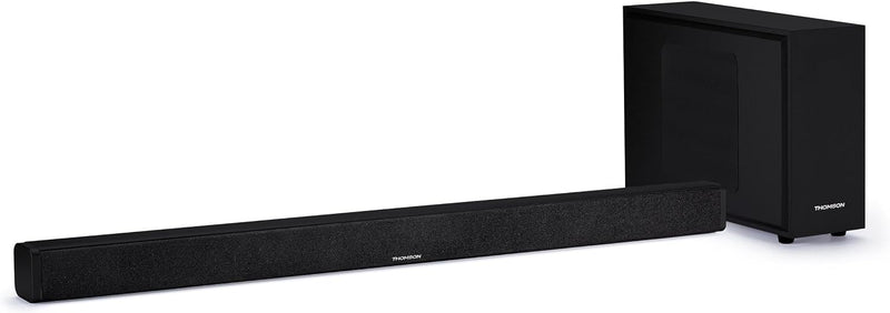 THOMSON sb250bt Soundbar mit Subwoofer, Bluetooth, USB, SD, 200 W Schwarz