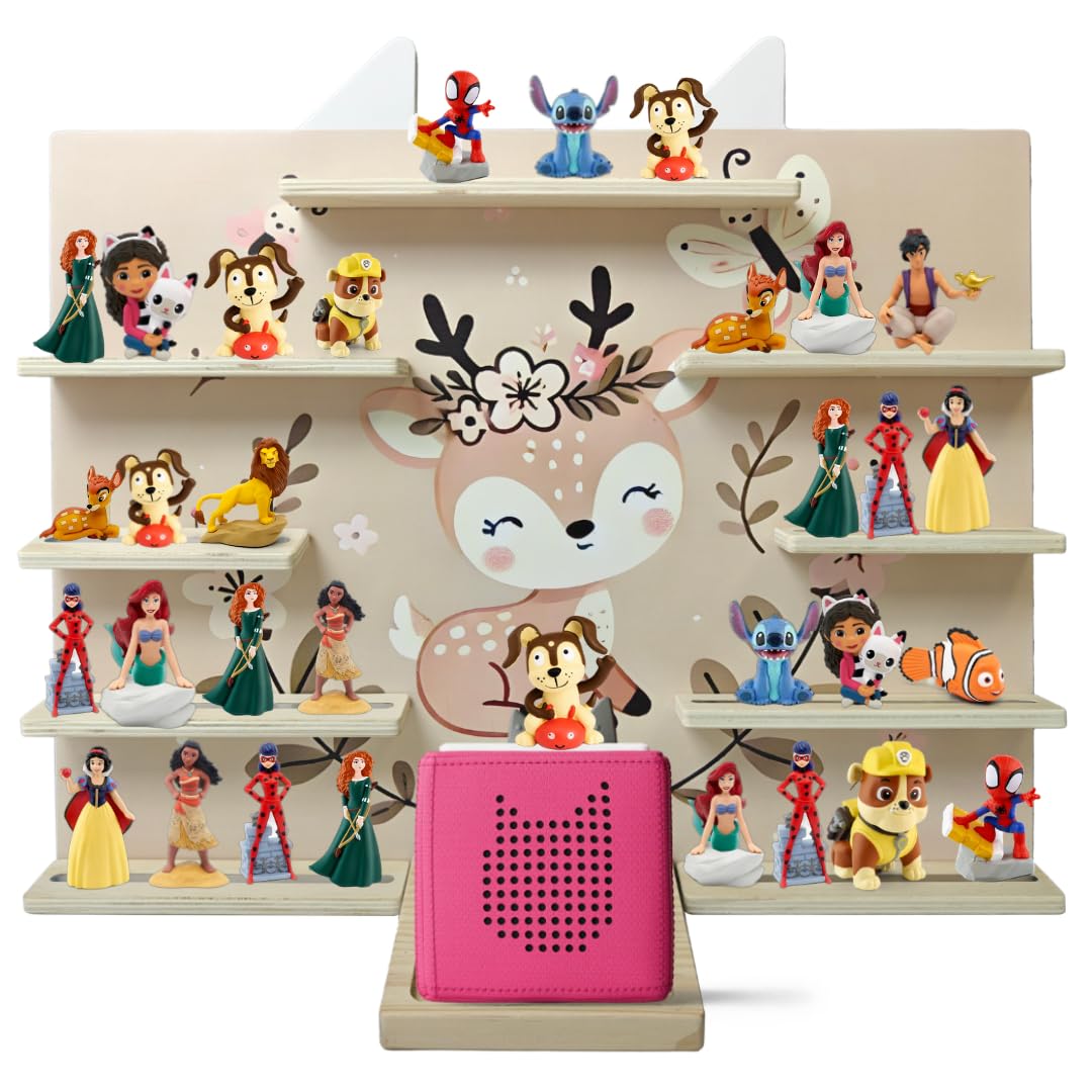 Kiddy's Welt - Hörfiguren Tonie Regal für Tonies-Wandregal kompatibel mit Toniebox- Kinderzimmer Reg