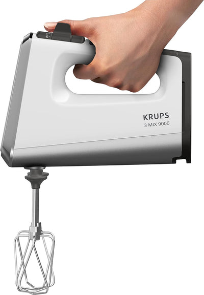 Krups GN9121 3 Mix 9000 Handmixer | 750 Watt | Geschwindigkeitsregler | Turbomodus | Auswurffunktion