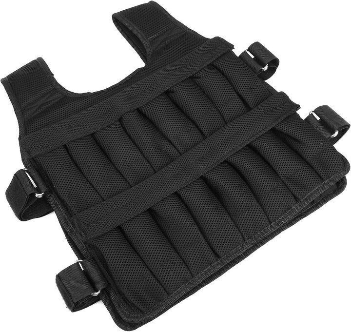 Gewichtete Weste mit 12 Taschen 35 kg Verstellbares Training Gewichtete Weste Ohne Gewichte Oxford-S