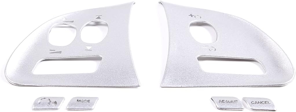 DIYUCAR Silber Car Styling Lenkrad Knopf Rahmen Abdeckungen Trim Aufkleber für Jaguar XF 2012-2015 A