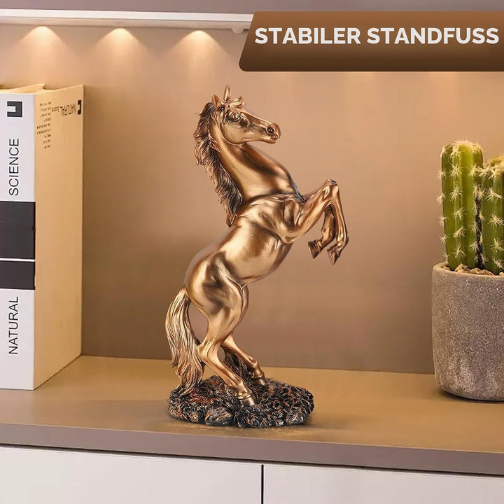 HERCHR Pferd Deko, Deko Statue Pferd, Deko Skulptur Modern, Stehendes Pferd Harz Statue für Home Dec