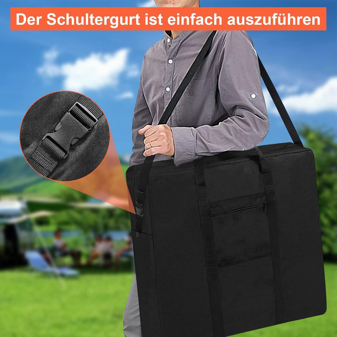 Kingling Tasche für Solarpanel, Staubdichte Solarmodul Tasche passend für 100 Watt Solarpanel, Faltb
