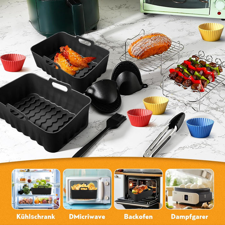 Ninja Heissluftfritteuse Zubehör,Airfryer Zubehör für Ninja Foodi Max Dual Zone Heissluftfritteuse A