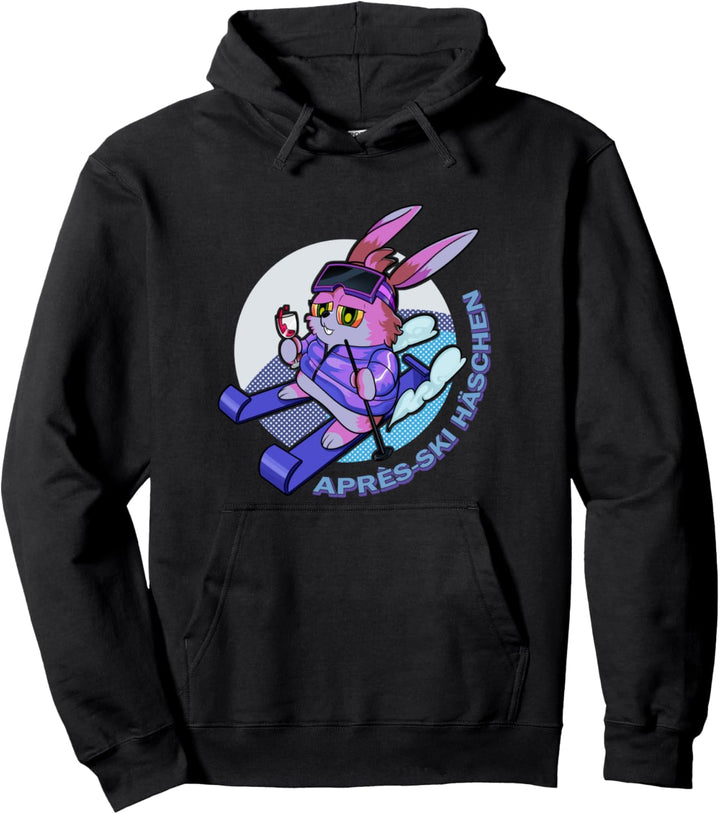Apres Ski Häschen Skifahrer Hase Skiurlaub Schifahren Fans Pullover Hoodie