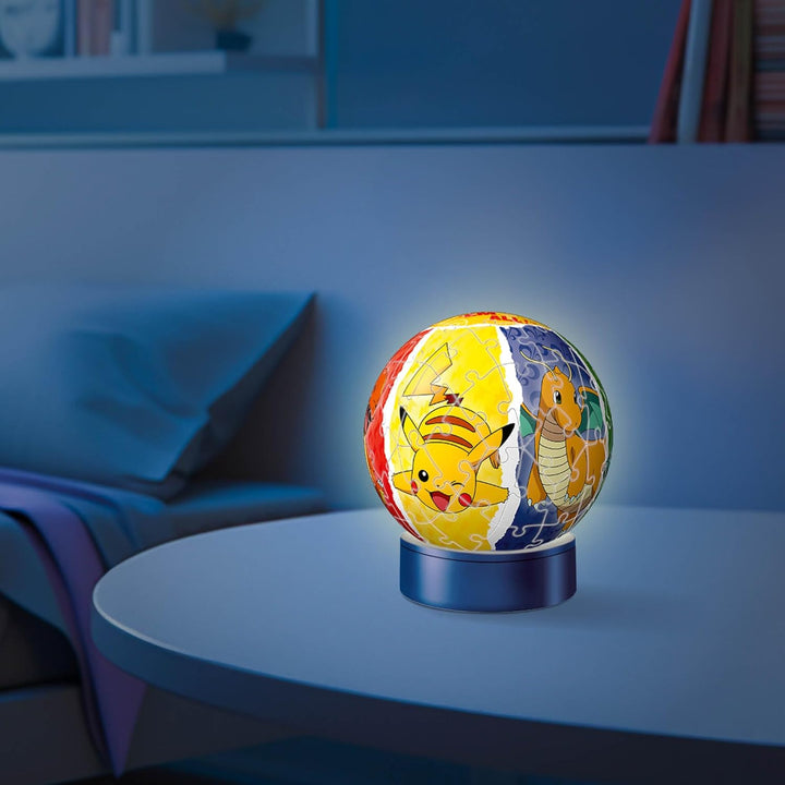 Ravensburger 3D Puzzle 11547 - Nachtlicht Puzzle-Ball Pokémon - 72 Teile - für Pokémon Fans ab 6 Jah