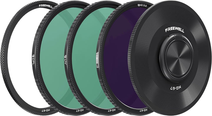 Freewell M2 Magnetischer Schnellwechsler 3er-Pack 67mm ND1000, CPL, UV 67MM 3 PACK, 67MM 3 PACK
