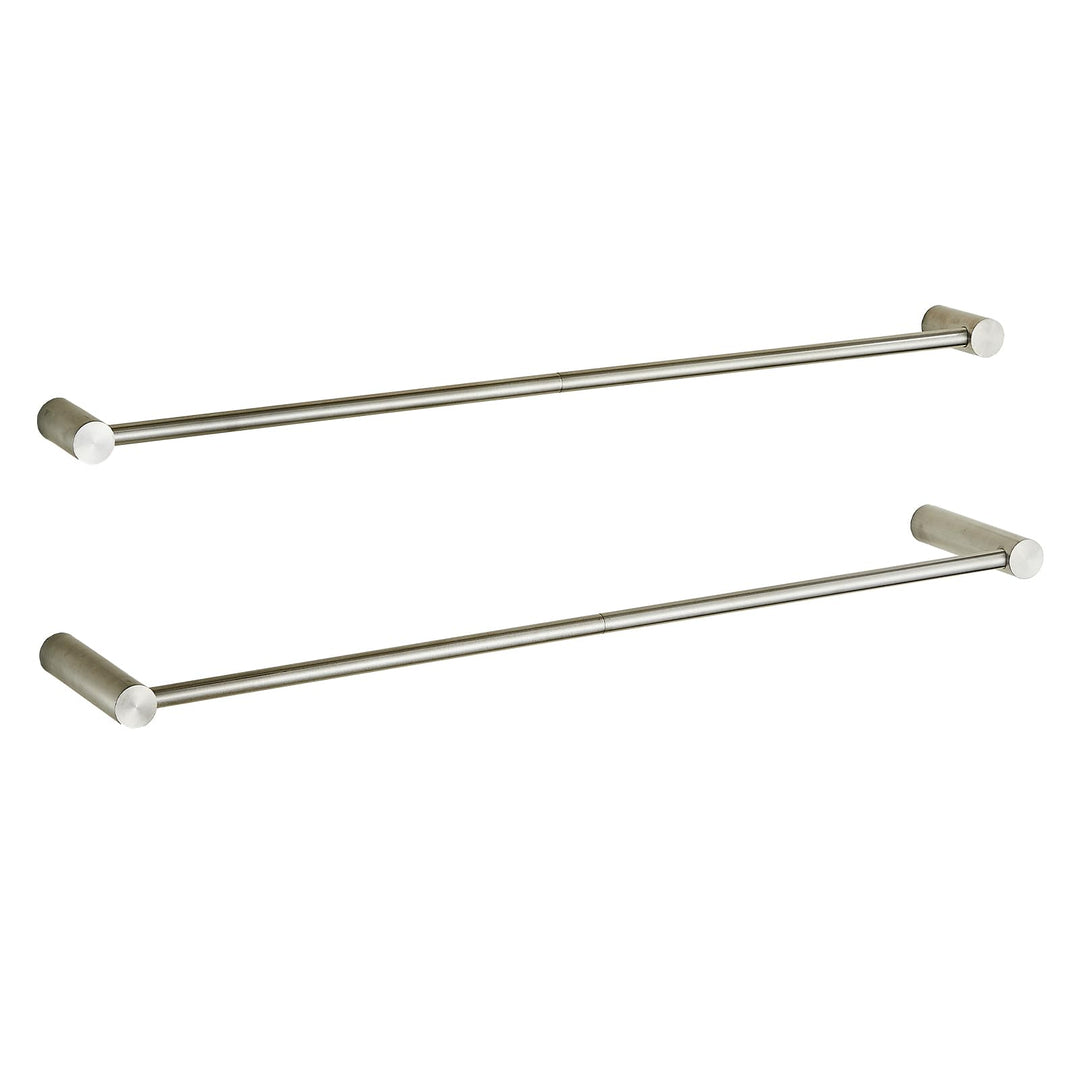 Leekayer 78cm Badezimmer Handtücherstange 2 Set Nickel, Wandhandtücherhalter, Edelstahl, Schraubenbo