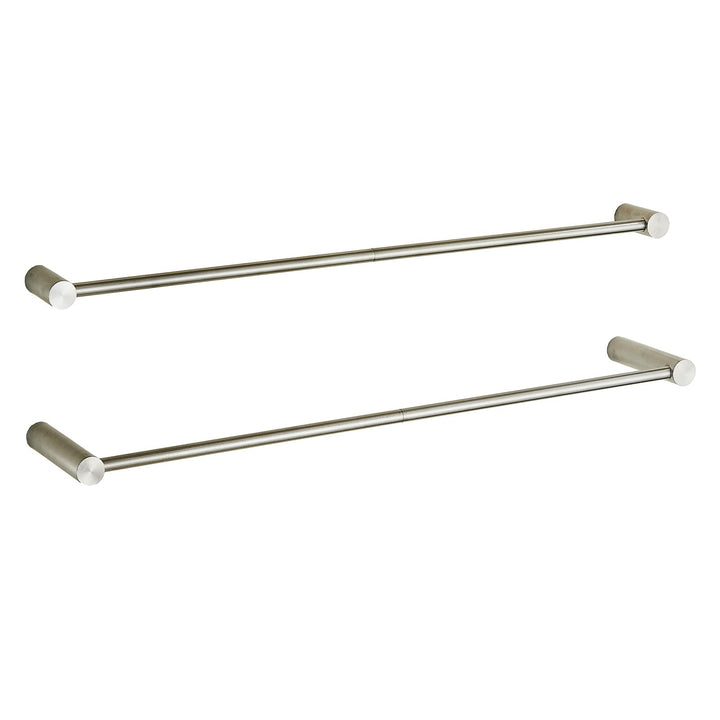 Leekayer 78cm Badezimmer Handtücherstange 2 Set Nickel, Wandhandtücherhalter, Edelstahl, Schraubenbo
