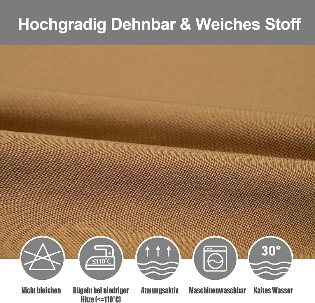 Yugarlibi Stuhlhussen 6er Set Stretch Stuhlhussen Schwingstuhl Elastische Hussen Stuhlbezug Abnehmba
