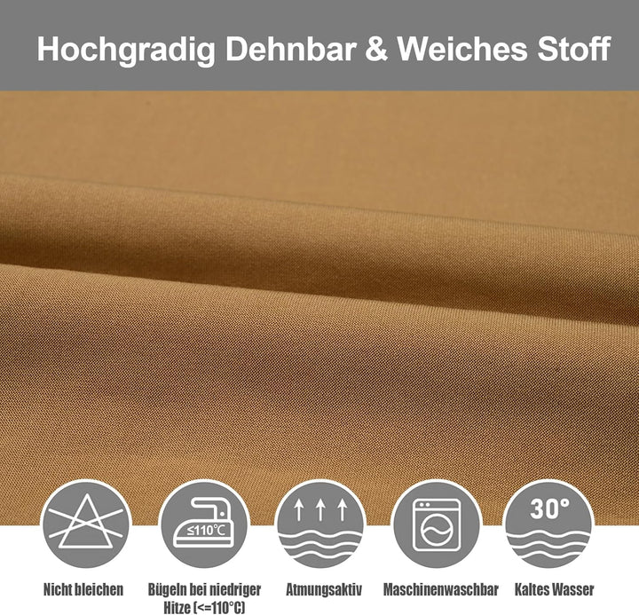 Yugarlibi Stuhlhussen 6er Set Stretch Stuhlhussen Schwingstuhl Elastische Hussen Stuhlbezug Abnehmba