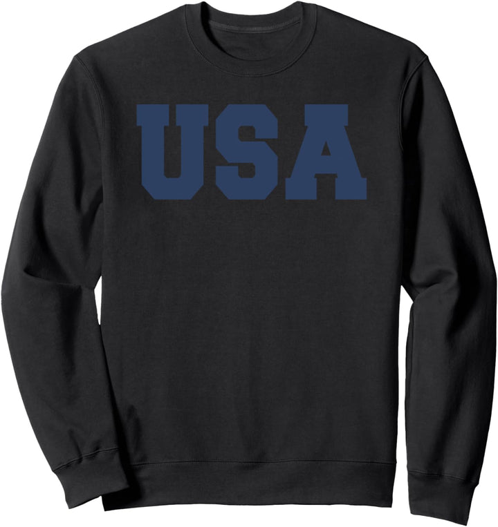 Trendy USA Text Sweatshirt
