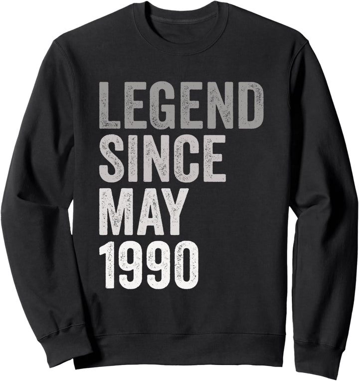 Legende Seit Mai 1990 Geburtstag Jahr Sweatshirt