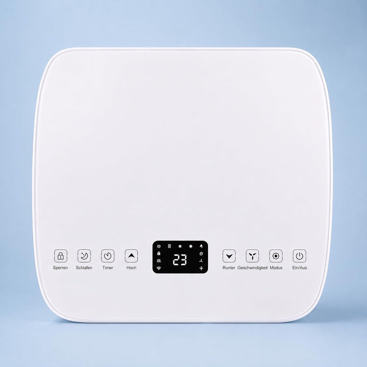 Freeze. nine 9000BTU Mobile Klimaanlage Weiss – Monoblock-Klimagerät mit LED-Display &amp; Fernbedienung