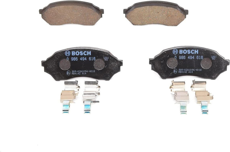 Bosch BP341 Bremsbeläge - Vorderachse - ECE-R90 Zertifizierung - vier Bremsbeläge pro Set