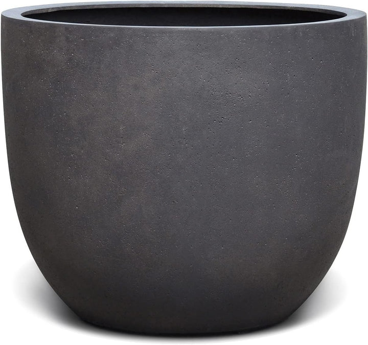 ESCHBACH® Pflanzkübel EGG POT 40 Espresso Anthrazit Rund * 36 x 36 x 31 cm * 10 Jahre Garantie 36x36