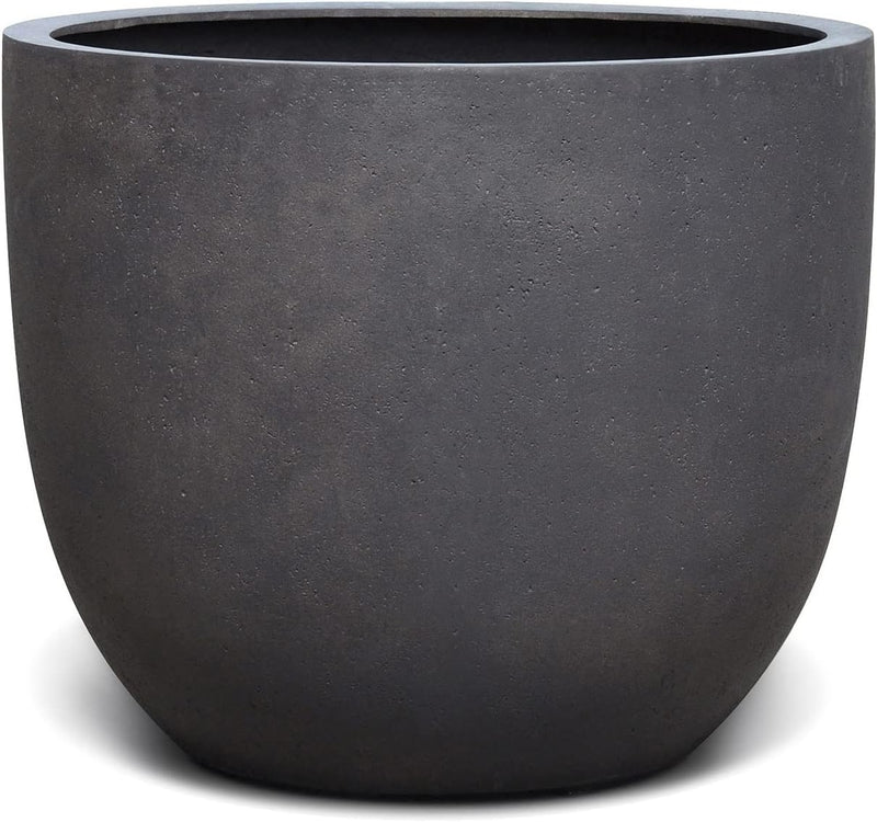 ESCHBACH® Pflanzkübel Egg Pot 60 Espresso Anthrazit Rund XL * 55 x 55 x 46 cm * 10 Jahre Garantie 55
