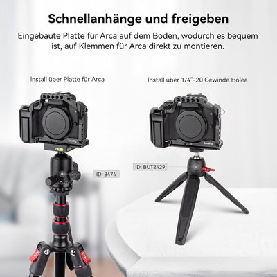 SMALLRIG Cage für Canon M50, M50 II und M5 Movie Making Vlogging Rig mit Integriertem Griff -