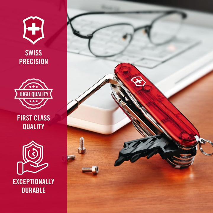 Victorinox Schweizer Taschenmesser Cyber Tool M, Swiss Army Knife, Multitool, 32 Funktionen, Klinge,