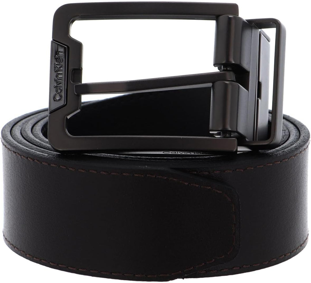 Calvin Klein Mono Hardware Belt W80 Black/Brown - kürzbar