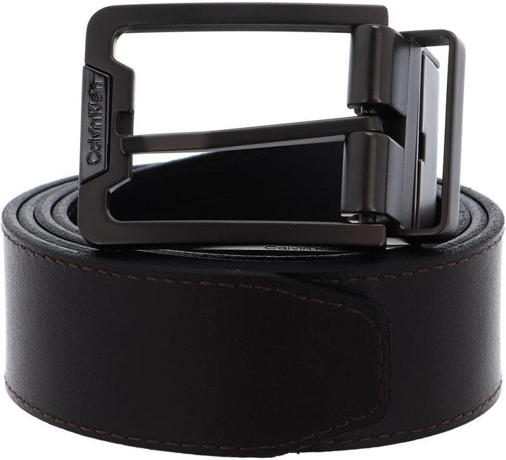 Calvin Klein Mono Hardware Belt W80 Black/Brown - kürzbar