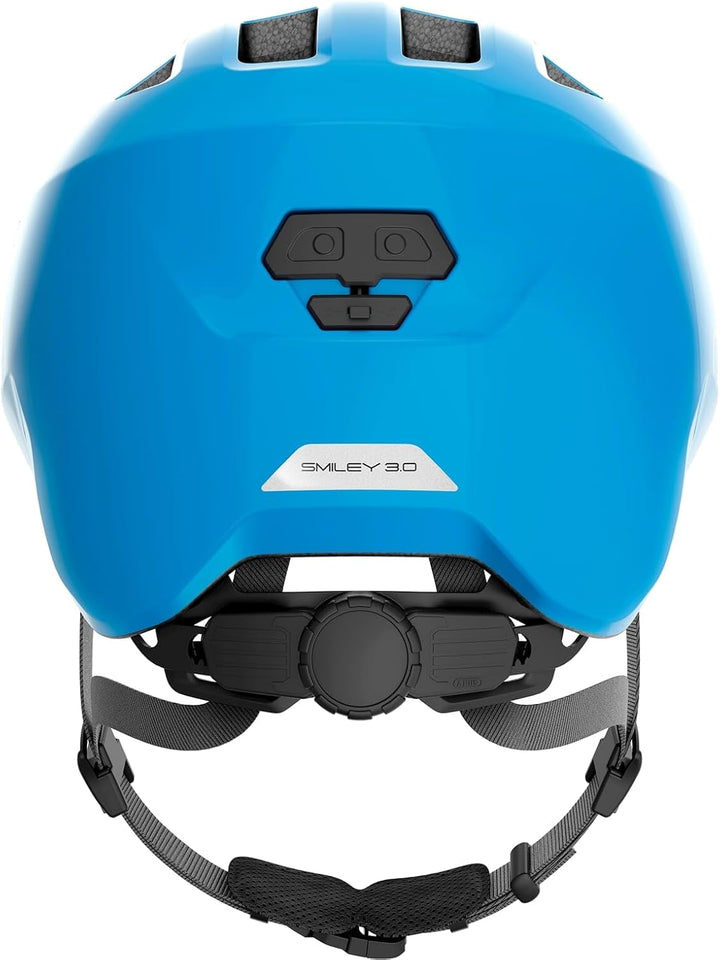 ABUS Kinderhelm Smiley 3.0 - Fahrradhelm mit tiefer Passform, kindergerechten Designs &amp; Platz für ei