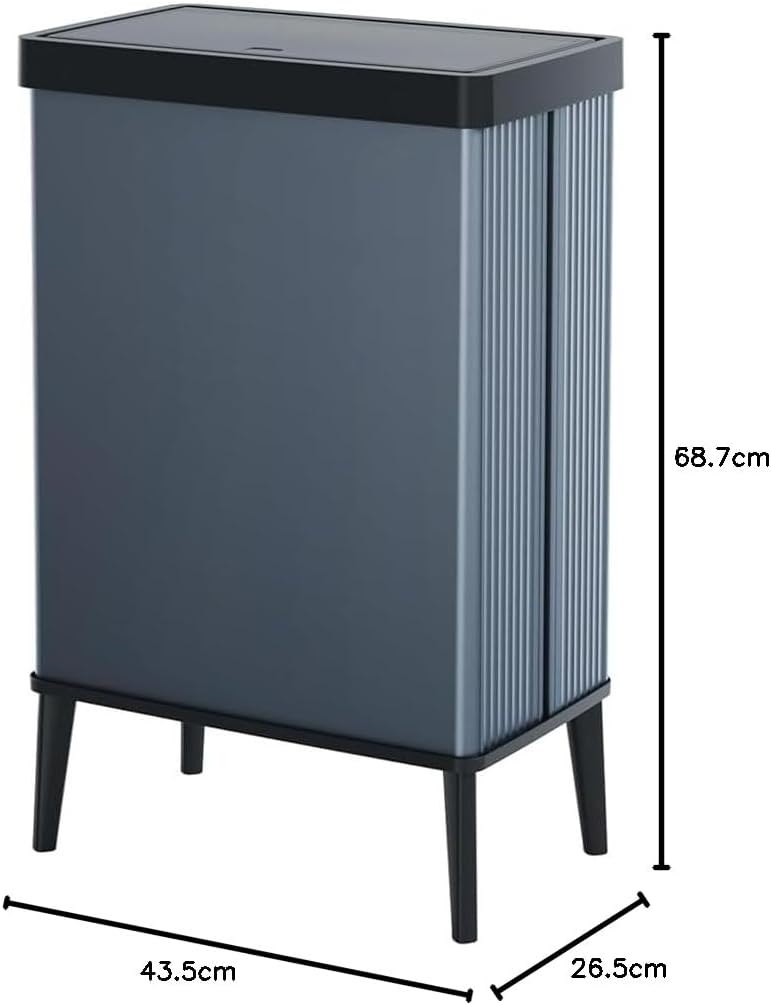 Curver Keter Verto Abfalleimer, Mülltrennung, Deckel mit Druck, Doppelfach, elegantes Design, recyce