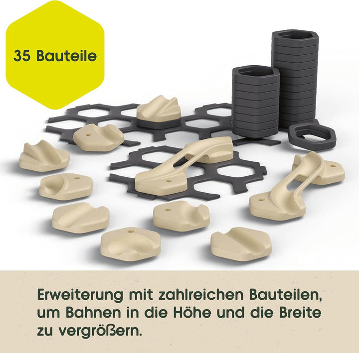 Ravensburger GraviTrax Junior Extension Trax - Erweiterbare Kugelbahn für Kinder, Murmelbahn überwie