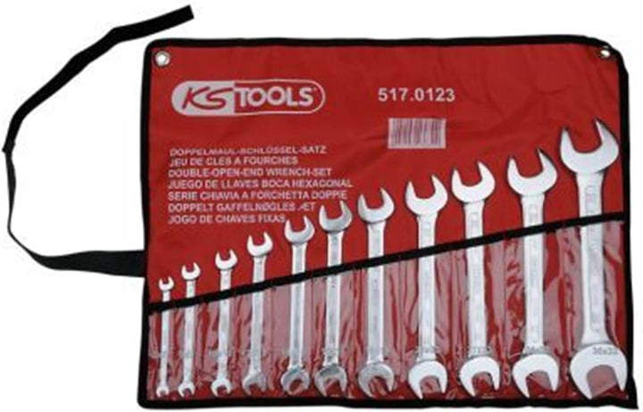 KS Tools 517.0123 CLASSIC Doppel-Maulschlüssel-Satz, 11-tlg., 6x7-30x32mm