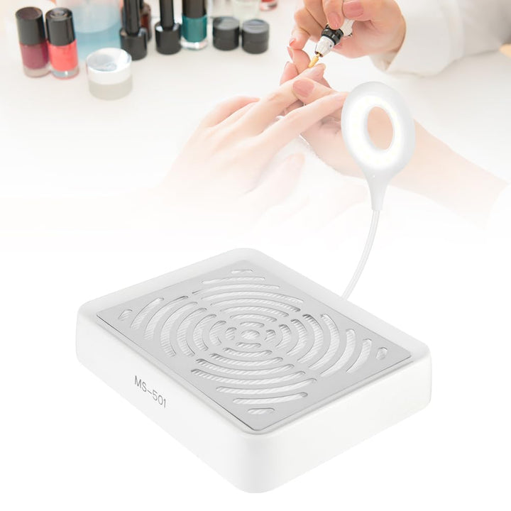 HOTUT Nagelstaubabsauger, Leistungsstarker Nagelsauger mit Filter & Lampe, Professionelle Staubabsau