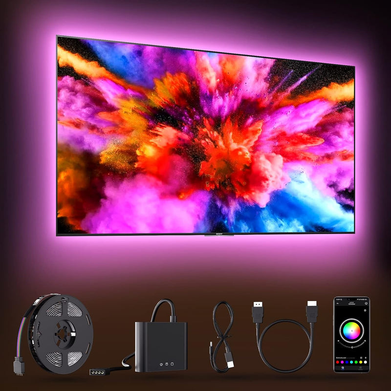 TV LED Hintergrundbeleuchtung mit HDMI Sync Box, Backlight Unterstützung von 1080P@60Hz Pure Color L