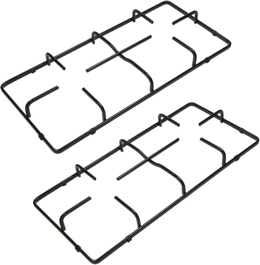 SPARES2GO Pfannenständer, Grillrost für Gasherd, 2 Stück, 460 mm x 215 mm